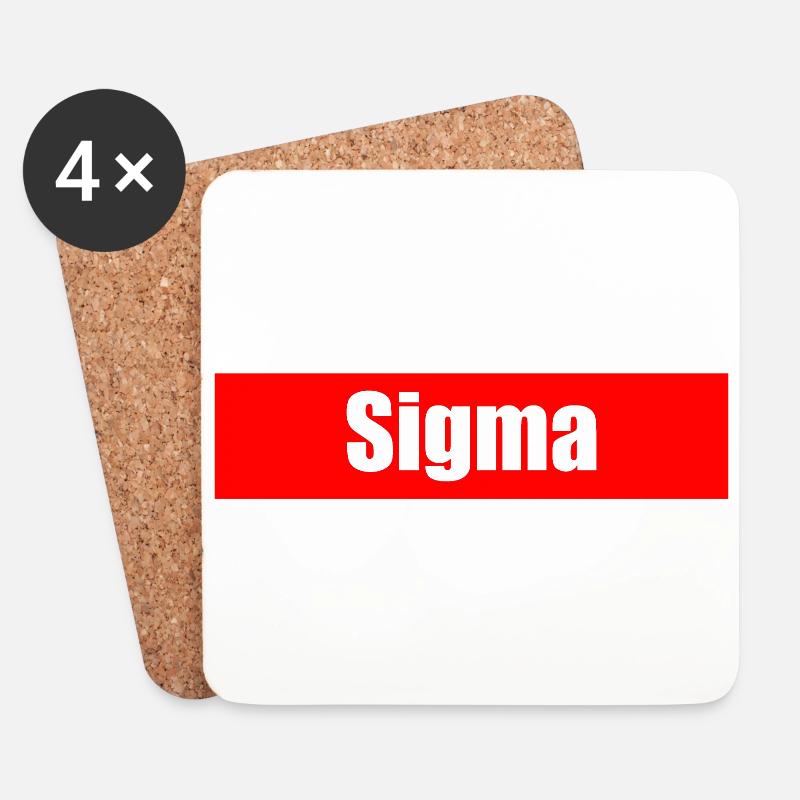 Sigma - Untersetzer (4er-Set) - Weiß