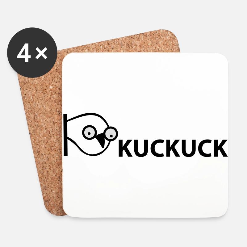 kuckuck - Untersetzer (4er-Set) - Weiß