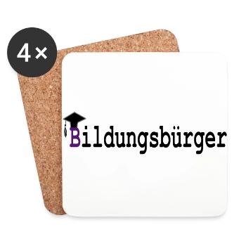 Education Buerger - Coasters (set of 4) - white - Front