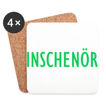 Inschenör Ingenieur Studium Arbeit Maschinenbau - Untersetzer (4er-Set) - Weiß - Vorne