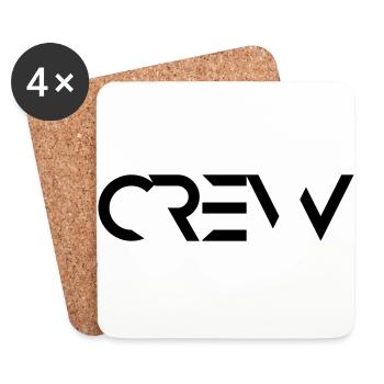 Crew, team - Coasters (set of 4) - white - Front