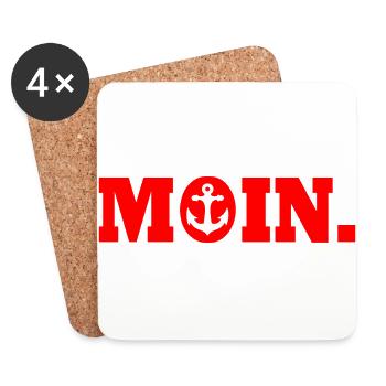Moin - Dessous de verre (lot de 4) - blanc - Devant