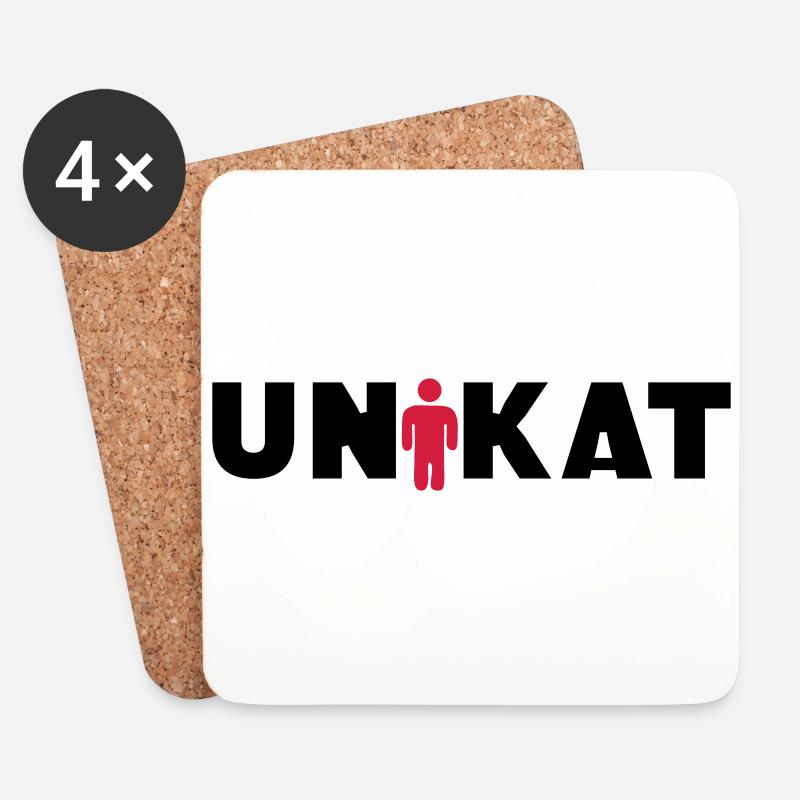 Unikat - Untersetzer (4er-Set) - Weiß