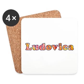 Ludovica - Dessous de verre (lot de 4) - blanc - Devant