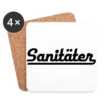 ambulance man - Coasters (set of 4) - white - Front