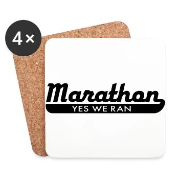 marathon - Coasters (set of 4) - white - Front