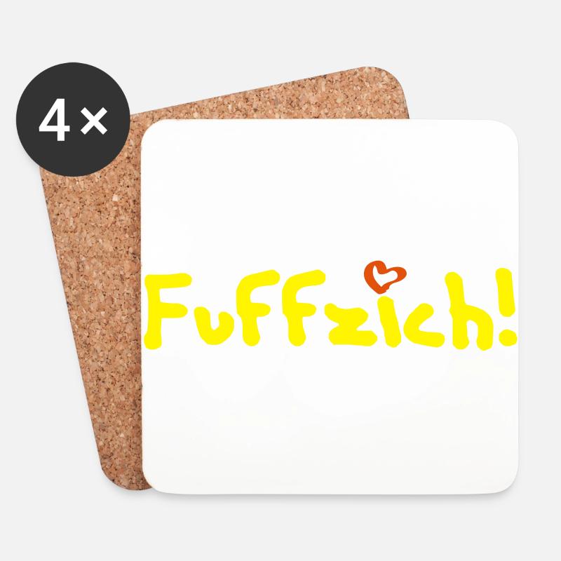 fuffzich 50 - Untersetzer (4er-Set) - Weiß