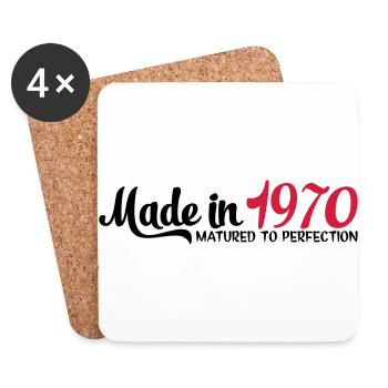 Made in 1970 - Coasters (set of 4) - white - Front