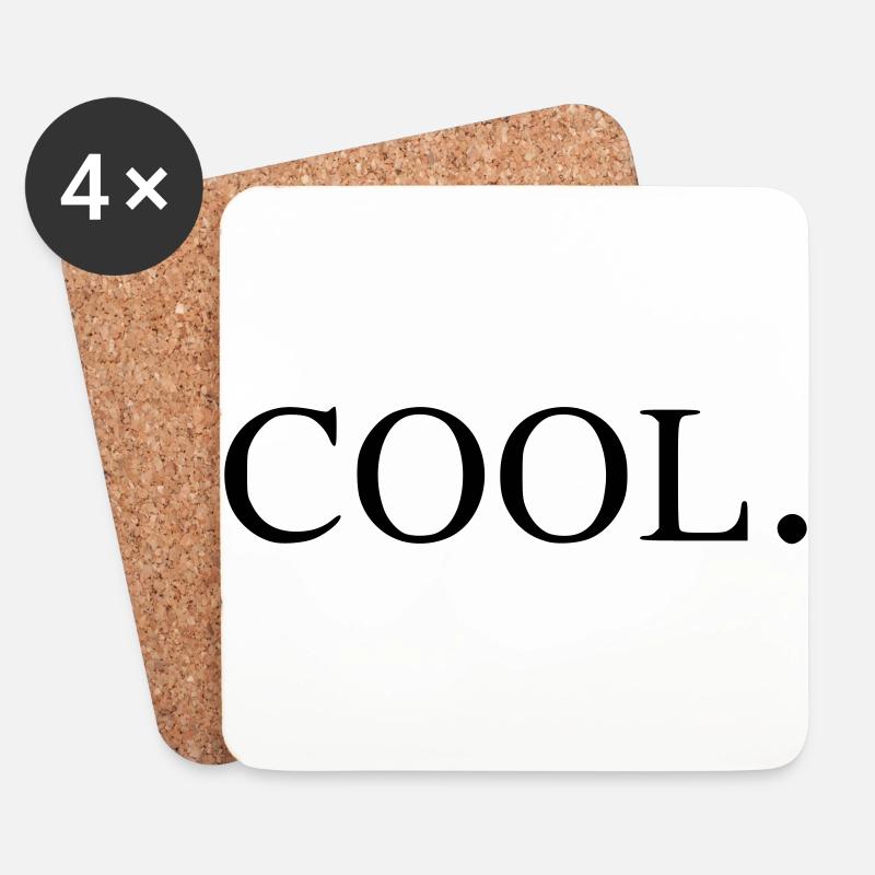 Cool Coole Designs - Untersetzer (4er-Set) - Weiß