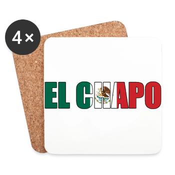 El Chapo - Coasters (set of 4) - white - Front
