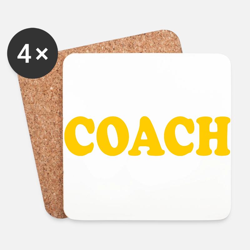 Coach - Untersetzer (4er-Set) - Weiß