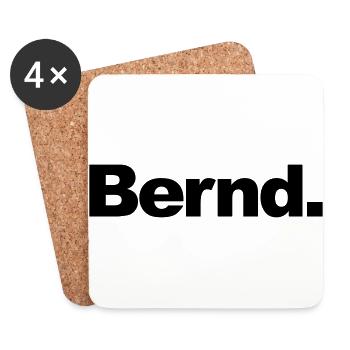 Bench. Logo fun - Coasters (set of 4) - white - Front