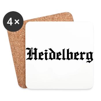 Heidelberg Schriftzug Germany - Untersetzer (4er-Set) - Weiß - Vorne