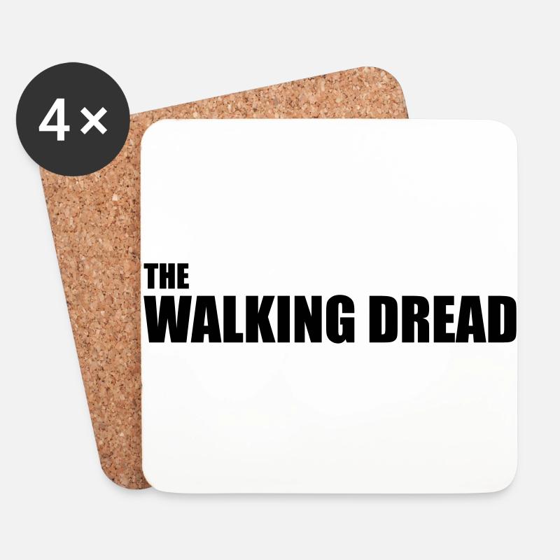 The Walking Dread - Untersetzer (4er-Set) - Weiß