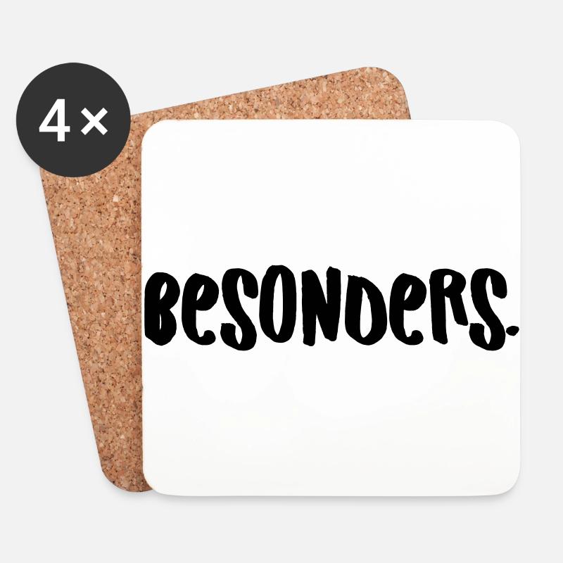 besonders. - Untersetzer (4er-Set) - Weiß