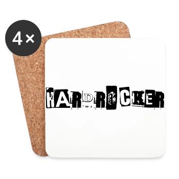 Cadeau dur Rocker Music Festival - Dessous de verre (lot de 4) - blanc - Devant