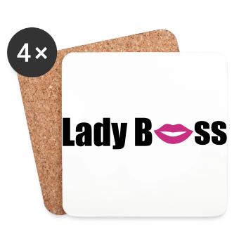 Lady Boss - Coasters (set of 4) - white - Front