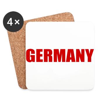 Germany - Dessous de verre (lot de 4) - blanc - Devant