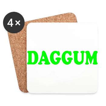 Daggum - Coasters (set of 4) - white - Front