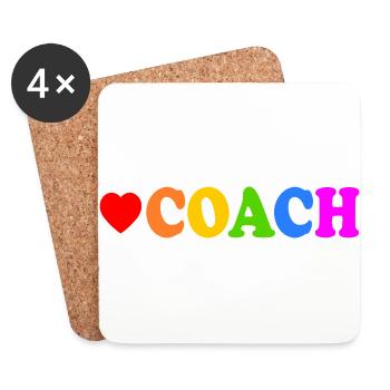 Coach - Coasters (set of 4) - white - Front