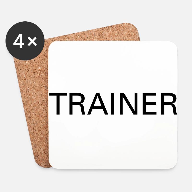 Trainer - Untersetzer (4er-Set) - Weiß