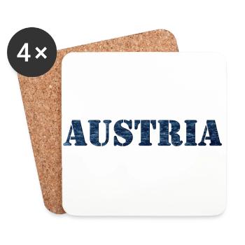 AUSTRIA - Coasters (set of 4) - white - Front