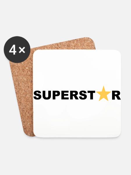 Superstar - Coasters (set of 4) - white