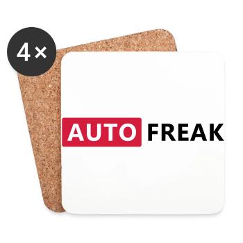 AUTO FREAK - Untersetzer (4er-Set) - Weiß - Vorne