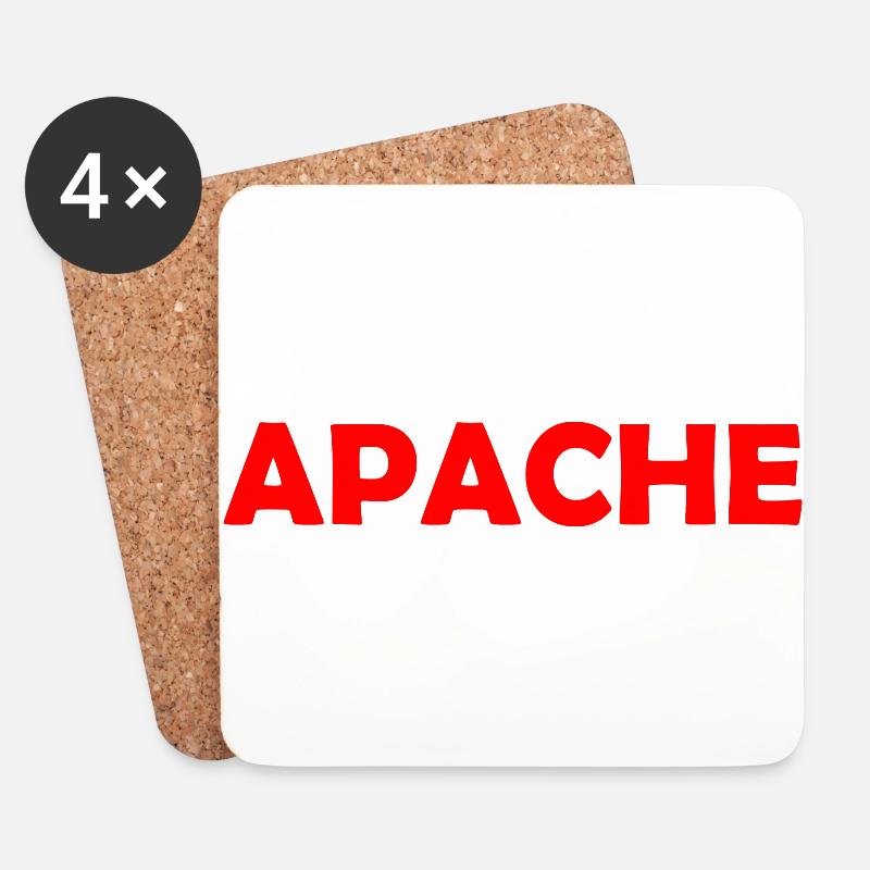 APACHE - Untersetzer (4er-Set) - Weiß