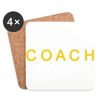 Coach - Dessous de verre (lot de 4) - blanc - Devant