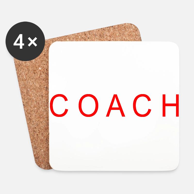 Coach - Untersetzer (4er-Set) - Weiß