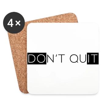 Ne Quitter - Dessous de verre (lot de 4) - blanc - Devant