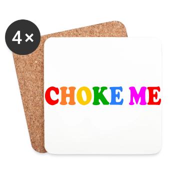 Choke me - Untersetzer (4er-Set) - Weiß - Vorne