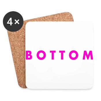 Bottom - Coasters (set of 4) - white - Front
