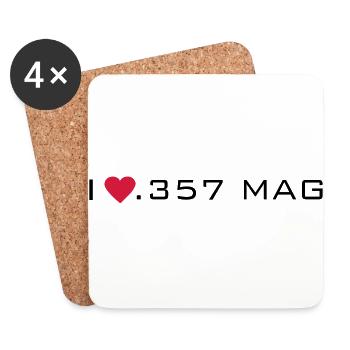 357 - Coasters (set of 4) - white - Front