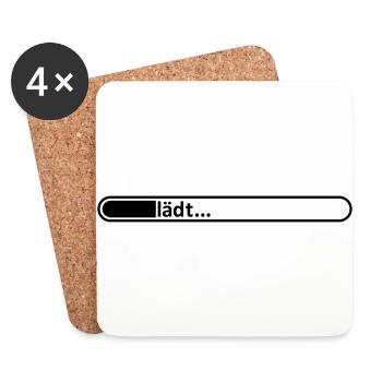 barre de chargement / / charges / / / / charger le - Dessous de verre (lot de 4) - blanc - Devant