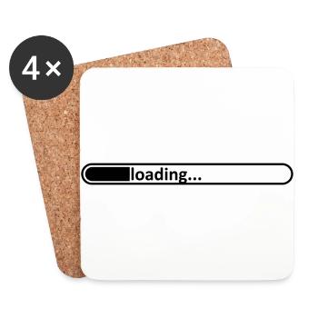 barre de chargement / / chargement / / / / Load - Dessous de verre (lot de 4) - blanc - Devant