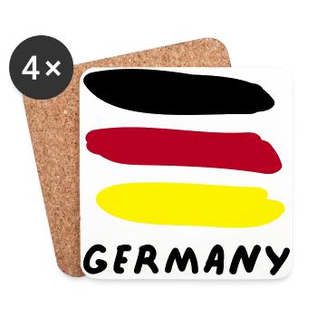 Germany - Untersetzer (4er-Set) - Weiß - Vorne