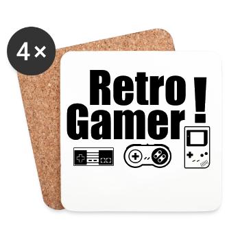 Retro Gamer! - Coasters (set of 4) - white - Front