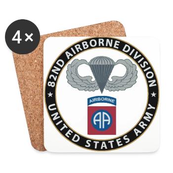 82nd-2 - Coasters (set of 4) - white - Front