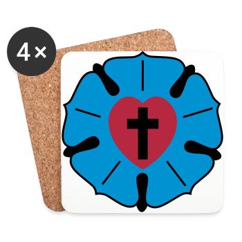 Luther - Coasters (set of 4) - white - Front