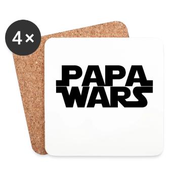 Papa wars - Untersetzer (4er-Set) - Weiß - Vorne