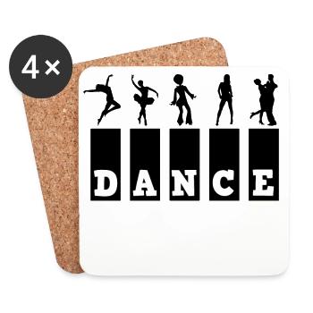 Dance dance dancing - Coasters (set of 4) - white - Front