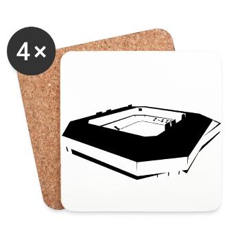 FC Groningen Euroborg Stadium - Coasters (set of 4) - white - Front