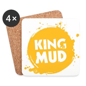 King of Mud - Coasters (set of 4) - white - Front