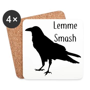 Lemme Smash T-shirt - Dessous de verre (lot de 4) - blanc - Devant