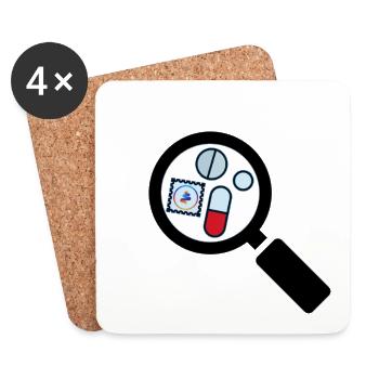 Subtle International Drug Checking Day LookingGlas - Coasters (set of 4) - white - Front