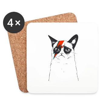 CATS | FLASH CAT - Untersetzer (4er-Set) - Weiß - Vorne
