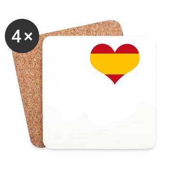 I Love Spain BENIDORM - Coasters (set of 4) - white - Front