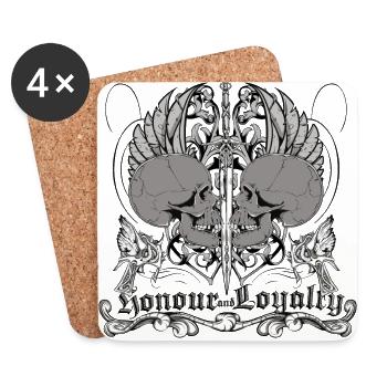 nonour et la loyauté - Dessous de verre (lot de 4) - blanc - Devant